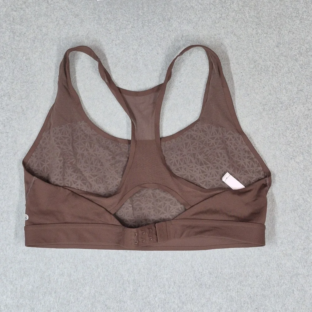 Victoria's Secret Women Sports Bra XL Brown Geometric Wireless Pullover